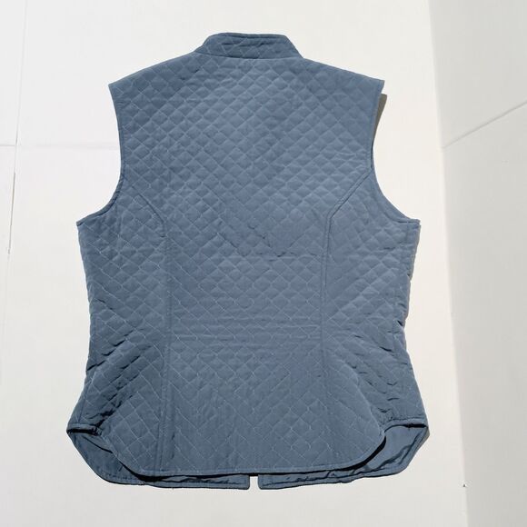 Arista Quilted Zip Up Vest-Medium-Equestrian-Pockets-Two Way Zip-Embroidered - Picture 6 of 9